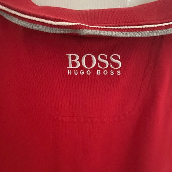 Boss Red and Gray Polo Shirt - Picture 3 of 3